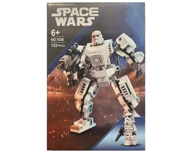 Set de constructie Star Wars, Storm Trooper, 152 piese tip lego