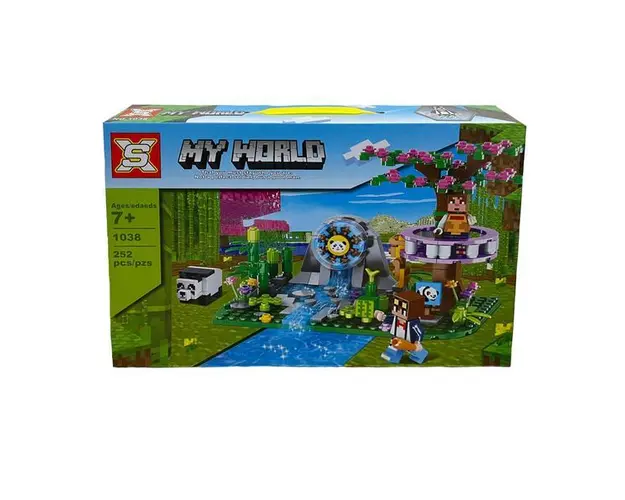 Set de constructie SX, My World of Minecraft cu parti mobile, 252 piese