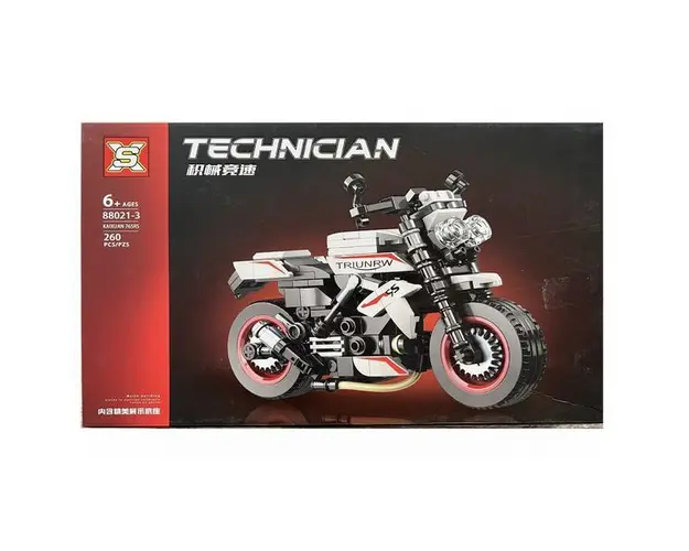 Set de constructie Technic, Motocicleta de colectie Kaixuan 765 RS, 260 piese