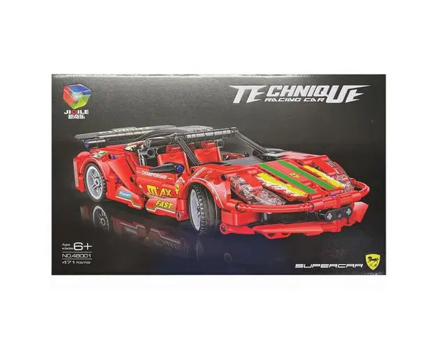 Set de constructie Technique Masina de curse, Supercar 471 piese tip lego