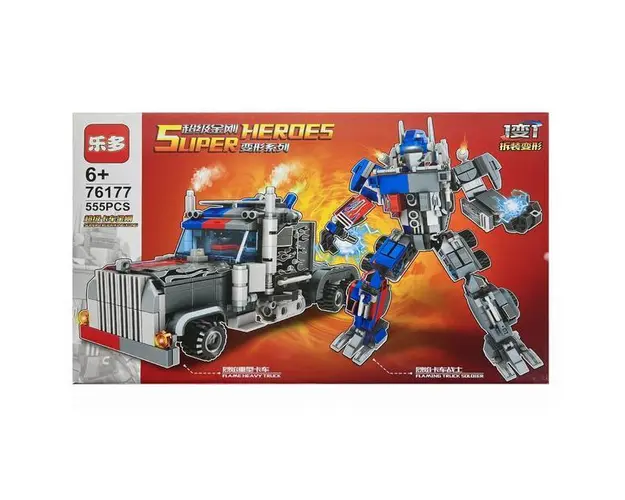 Set de constructie Transformers - Optimus Prime, 555 piese