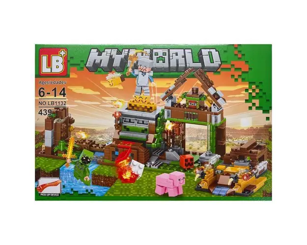 Set de costructie Minecraft My World, Fortareata Albinelor, 439 piese