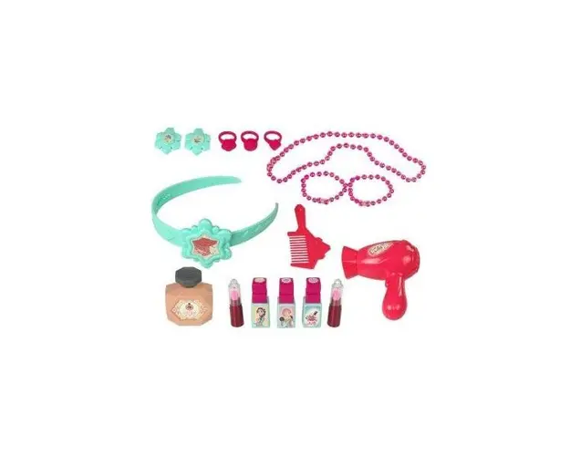 Set de frumuseste cu accesorii, masa de toaleta pentru fetite, LeanToys, 9436