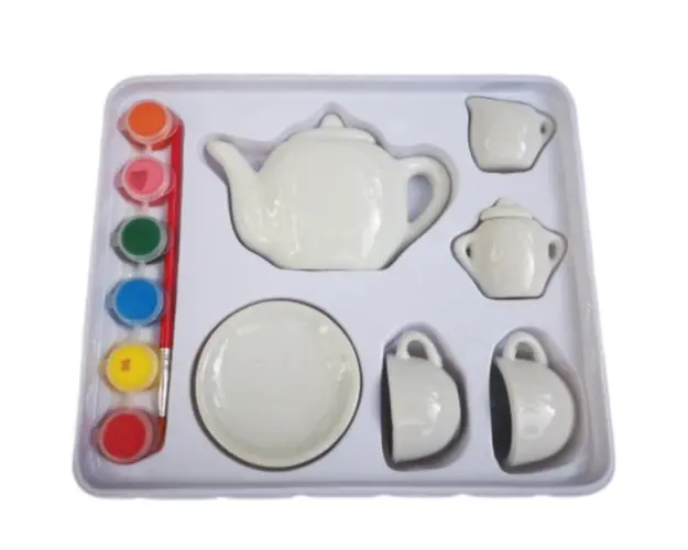 Set de pictat din ceramica - La ceai, 7Toys