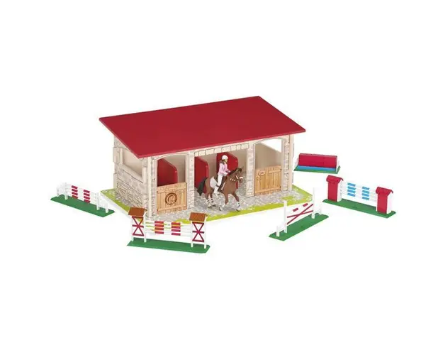 Set figurine Papo - Boxa cai carton+2 figurine