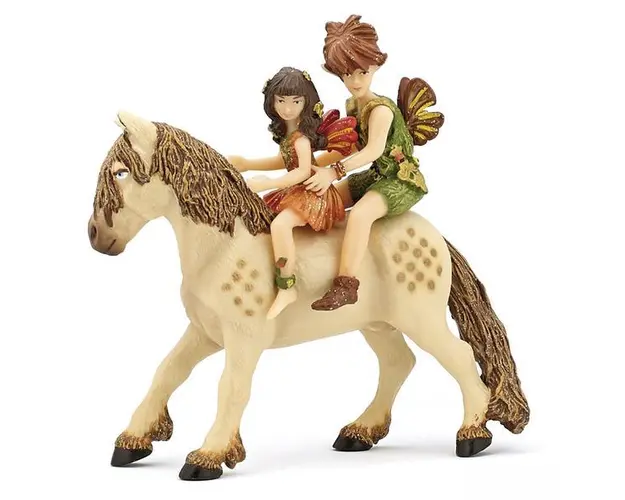 Set figurine Papo - Copii elf si ponei
