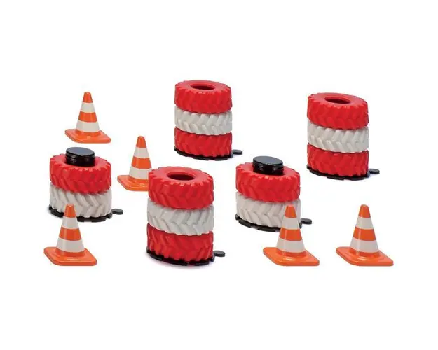 Set jucarii - Accesorii pentru curse Stive si conuri de anvelope, SIKU 6854