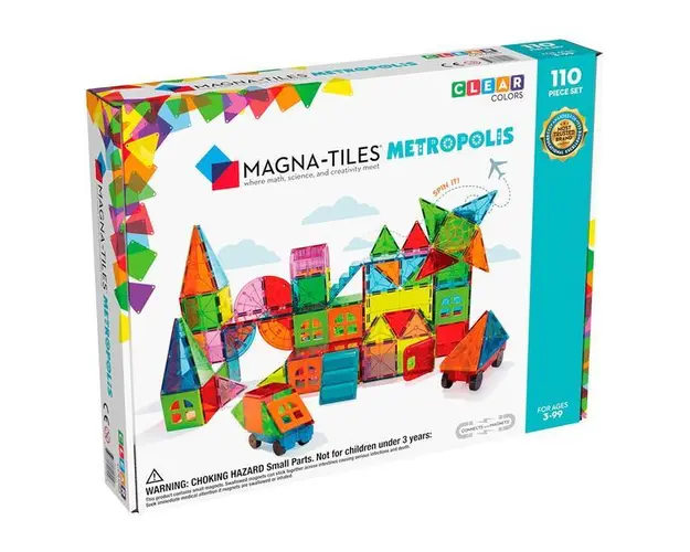 Set magnetic Magna-Tiles Metropolis, 110 piese