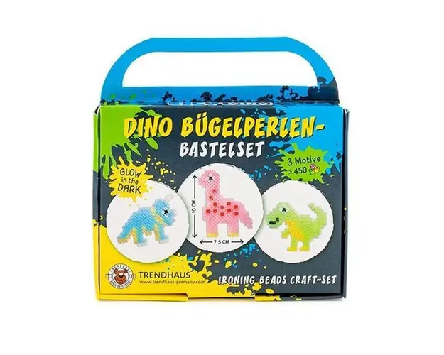 Set margele termoadezive, Mini Creatii 3D - Dinozauri, 7Toys