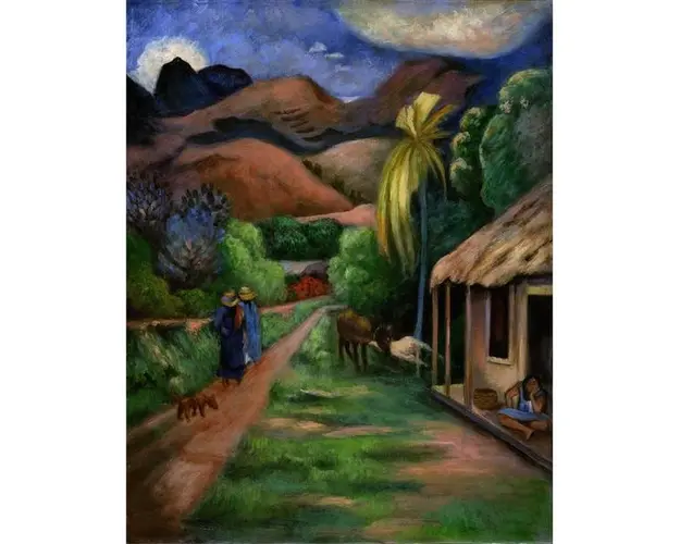 Set pictura pe panza - Drum montan