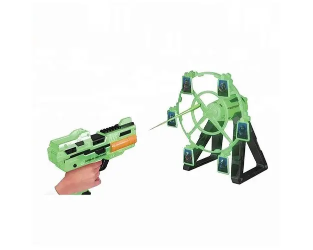 Set pistol de jucarie cu tinta rotativa si sunete Dark Wars