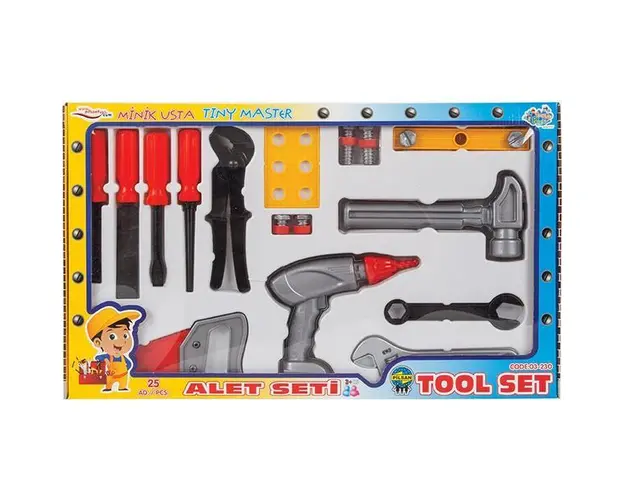 Set ustensile tehnice pentru copii, 25 piese Pilsan