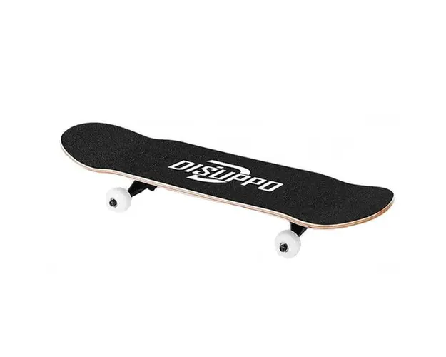 Skateboard pentru copii cu husa de 31x80 cm de culoarea neagra