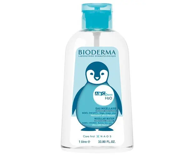 Solutie micelara cu pompa invera ABCDerm H2O, Bioderma, 1000 ml
