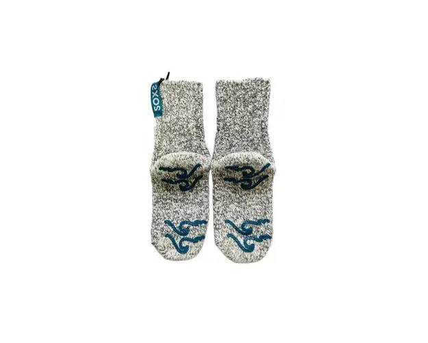 Sosete din lana pentru copii Soxs anti-slip gri 30-34
