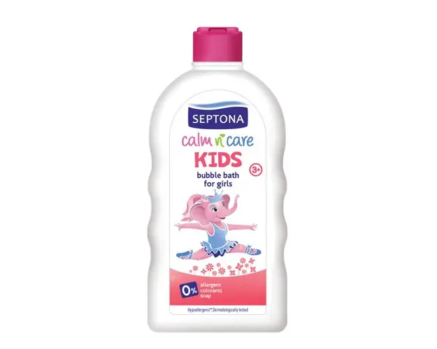 Spuma de Baie pentru Fete - Septona Calm'n'Care Kids Bubble Bath for Girls, 500 ml