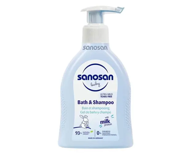 Spumant si Sampon - Sanosan Bath &amp; Shampoo, 200 ml