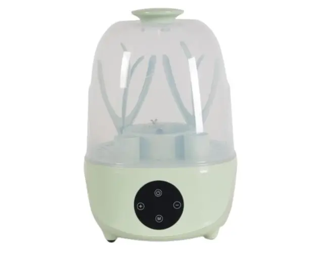 Sterilizator Electric Cangaroo Bottle Verde, Capacitate 6 Biberoane cu Functie Sterilizare , Uscare si Gatit cu Abur