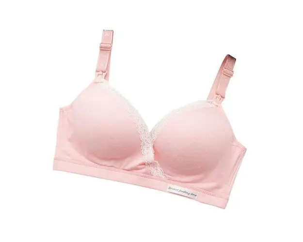 Sutien maternitate pentru sarcina gravide, dar si postnatal, pentru alaptare, 2 in 1- roz, Marimea 42