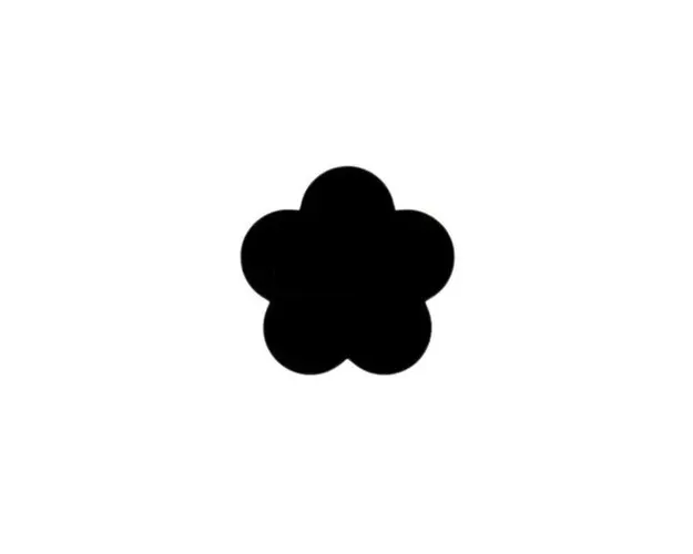 Tabla de scris autocolant, pentru Scris cu Creta, aspect Floare, Negru, 100 x 100 cm