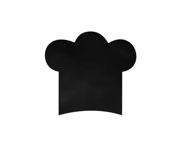 Tabla Scolara sub Forma de Autocolant pentru Scris cu Creta, Boneta bucatar, 60x55 cm