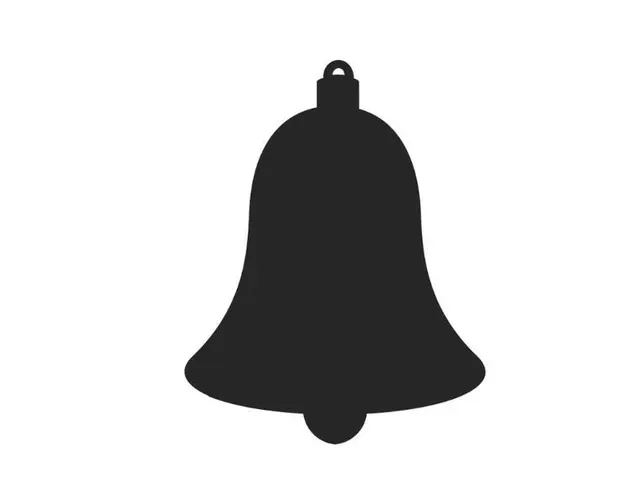 Tabla Scolara sub Forma de Autocolant pentru Scris cu Creta, Clopot, 45x57 cm