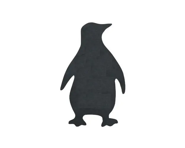 Tabla Scolara sub Forma de Autocolant pentru Scris cu Creta, Pinguin, 55x90 cm