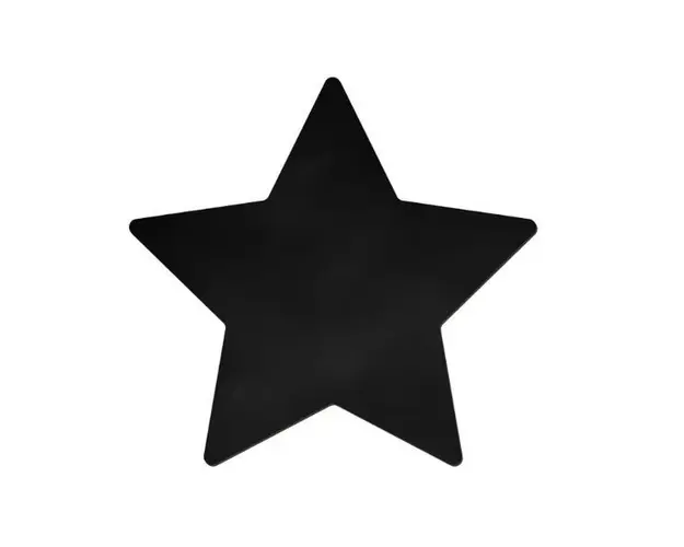 Tabla Scolara sub Forma de Autocolant pentru Scris cu Creta, Stea, 45x43 cm