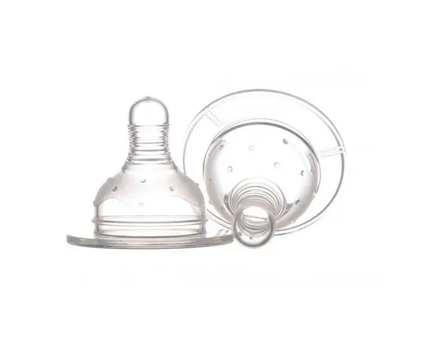 Tetine Silicon Gat Larg pentru Lichide Groase 6+ - Minut Baby, 2 buc
