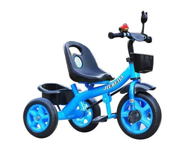Tricicleta albastra cu pedale pentru copii 2-5 ani