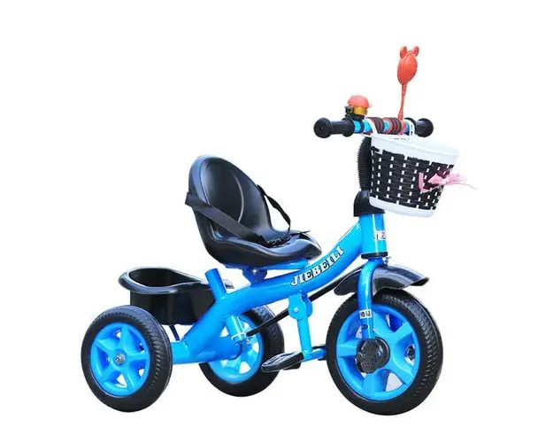 Tricicleta cu pedale pentru copii 2-5 ani, Albastra