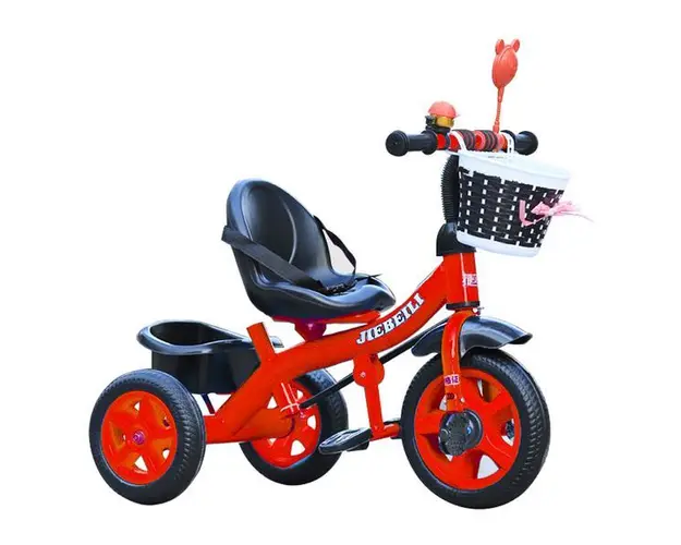 Tricicleta cu pedale pentru copii 2-5 ani, Rosie