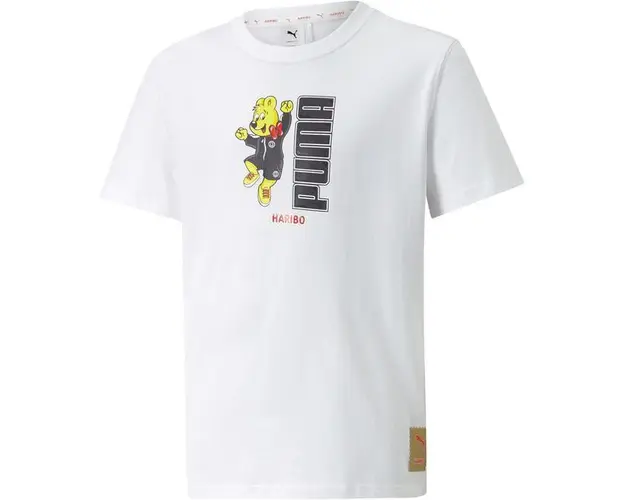 Tricou copii Puma Haribo Graphic 53286402, 98, Alb