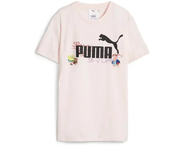 Tricou copii Puma x Spongebob Squarepants 62221224, 128, Roz