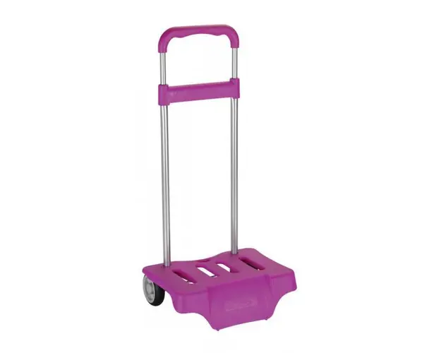 Troler copii mare fucsia pentru scoala - Bts