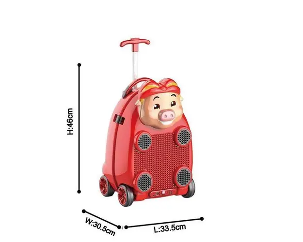 Troler muzical pentru copii Happy Piggy