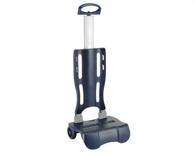 Troler pliabil copii bleumarin,30x23x85 cm