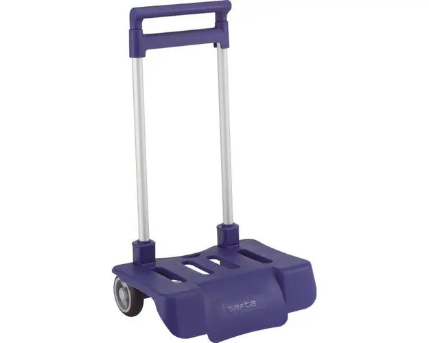 Troler pliabilscoala bleumarin,30x23x85 cm