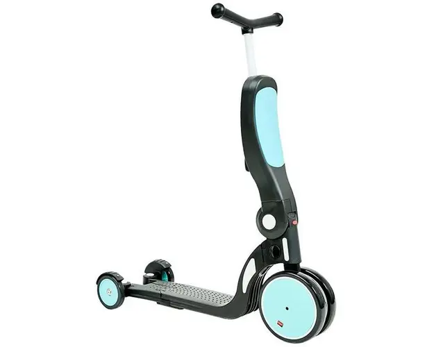 Trotineta copii 3 in 1 Oxor, Negru/Bleu, transformabila