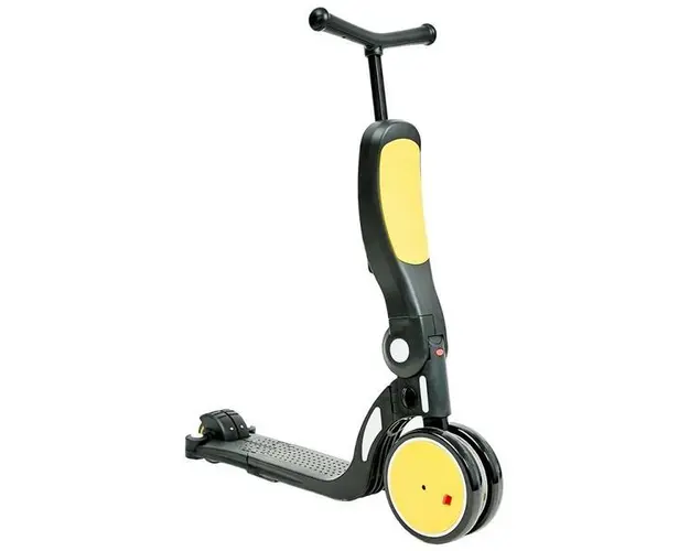 Trotineta copii 3 in 1 Oxor, Negru/Galben, transformabila