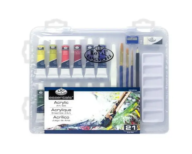 Trusa de pictura culori acrilice 21 piese