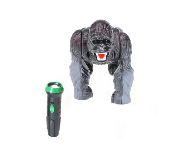 Urangutan maimuta robot interactiv cu telecomanda cu raze infrarosii, scoate sunete reale, rotire a bratelor la 360 de grade