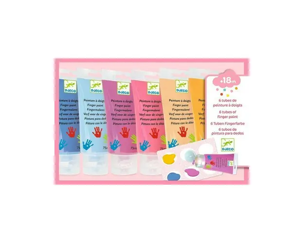 Djeco - 6 culori Sweet de pictat cu mana