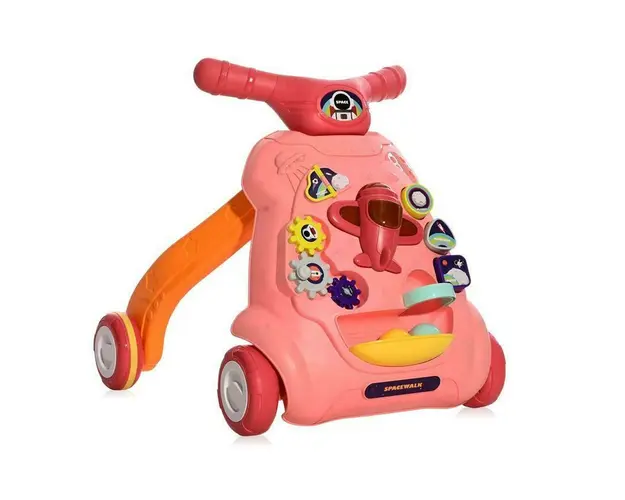 Lorelli - Antemergator multifunctional, cu centru de activitati, Space, Pink