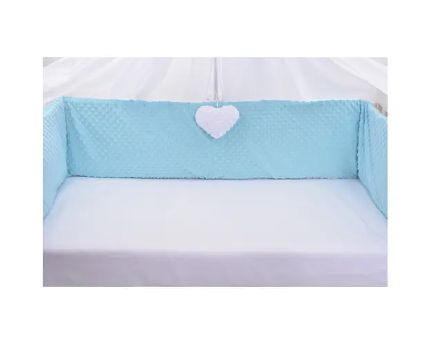 Aparatori clasice minky groase bleu 360 cm