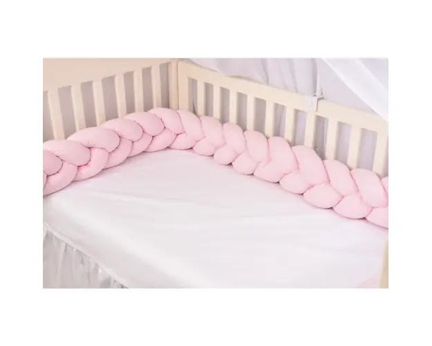 Aparatori impletite bumbac 100% culoare roz 240 cm