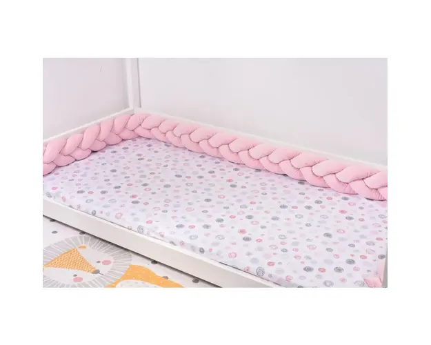 Aparatori impletite Velvet roz 360 cm