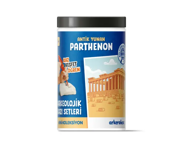 Arkerobox - Mini set arheologic educational si puzzle 3D, Grecia antica, Parthenon