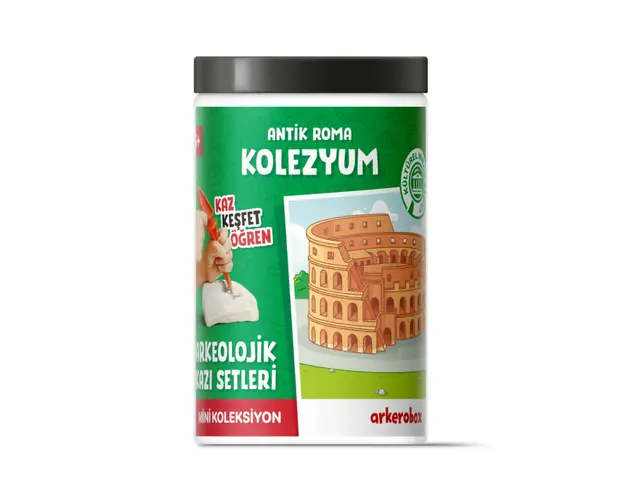 Arkerobox - Mini set arheologic educational si puzzle 3D, Roma antica, Colosseum