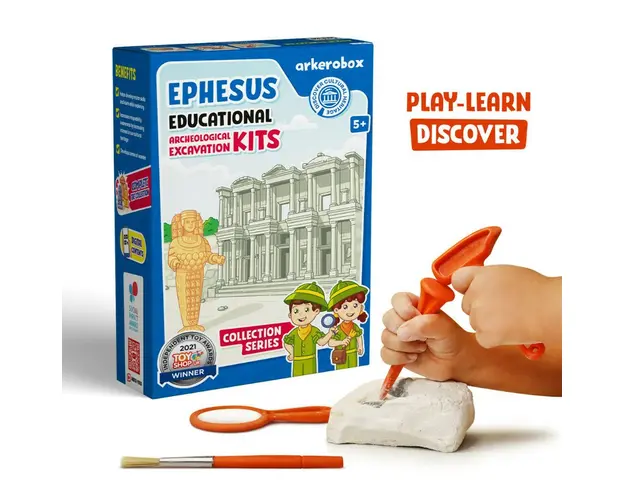 Arkerobox - Set arheologic educational si puzzle 3D, Efes - Biblioteca Celsus